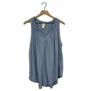 Free People We the Free New in Town Sleeveless Tank - Blue - Medium